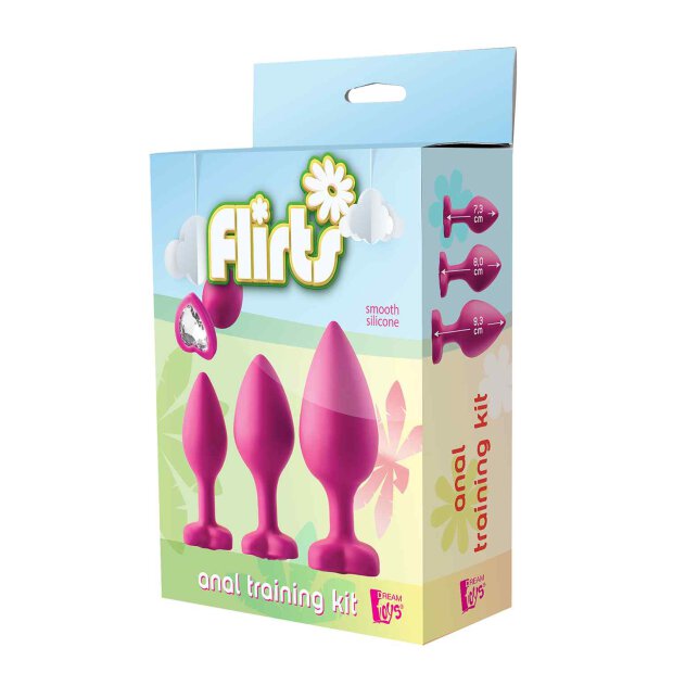 Flirts Anal Training Kit Gem Stone Pink