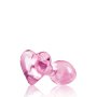Crystal Heart Pink 4,5 cm