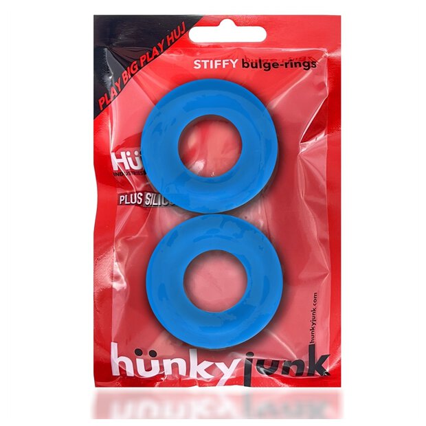 Oxballs STIFFY 2-pack Bulge Cockrings - Teal Ice