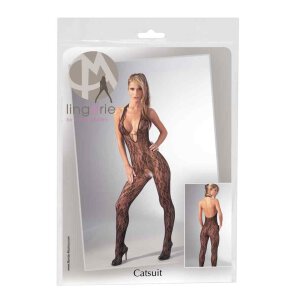 Catsuit schwarz S - XL