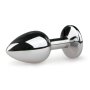Metal Butt Plug No. 1 Silver/Pink