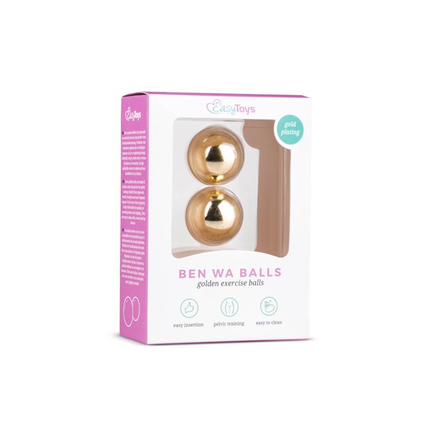 Gold ben wa balls 25mm
