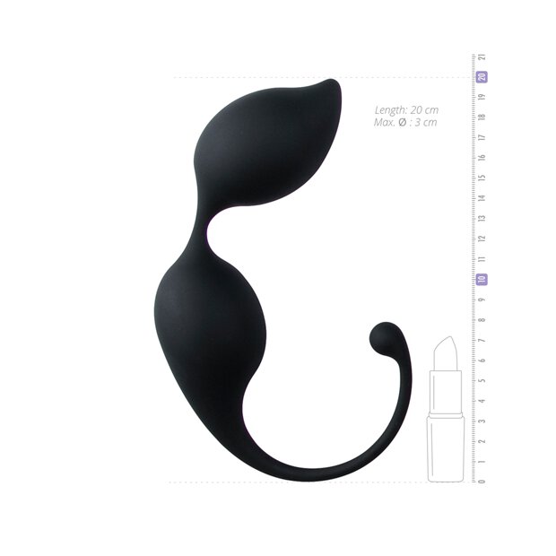 Curved Kegel Balls Black