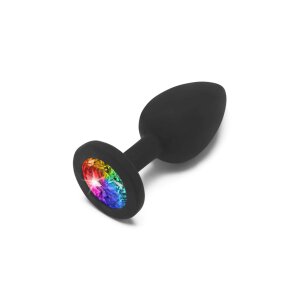 Rainbow Booty Jewel Small Black 2,5 cm