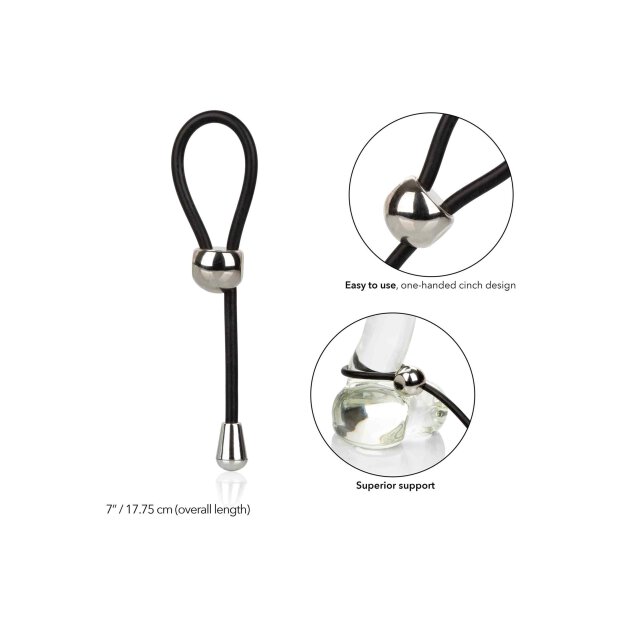 E-Z Cinch Silicone Lasso Black