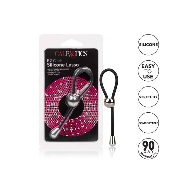 E-Z Cinch Silicone Lasso Black