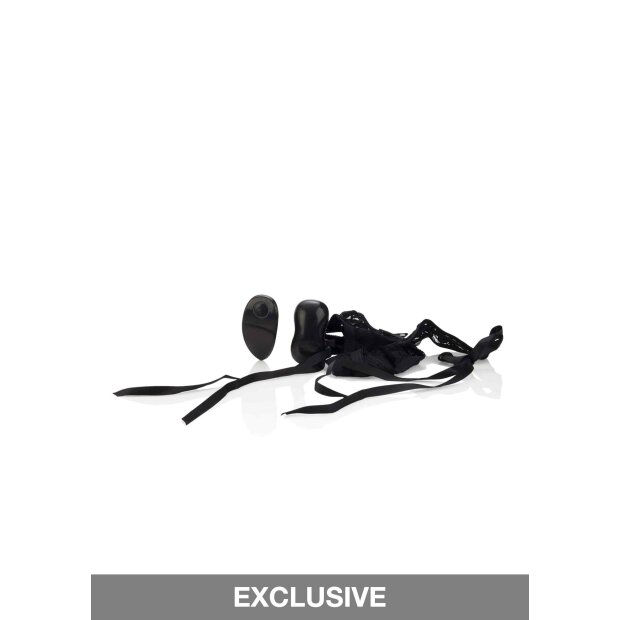 10-Function Thong with Ties Black