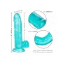 Queen Size Dong 6 Inch Blue 20cm