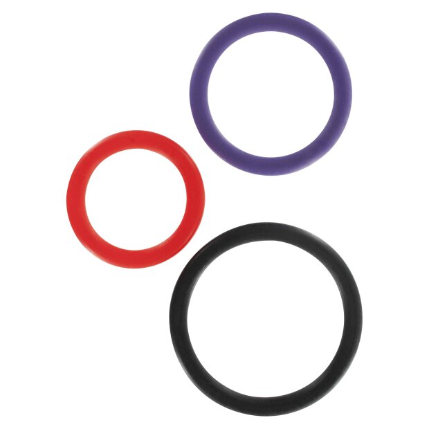 Triple Rings Multicolor 3pcs Multicolor
