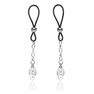 Nipple Jewel Crystal Teardrop Silver