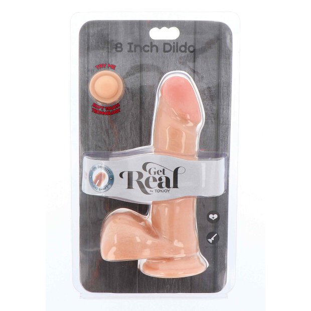 Dual Density Dildo Balls Skin 20.5cm
