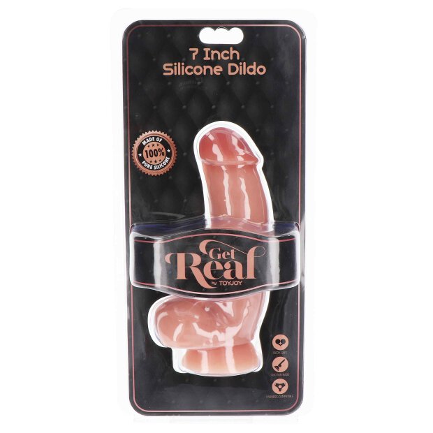 Silicone Dildo with Balls Skin 18cm