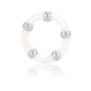Metallic Bead Ring Transparent