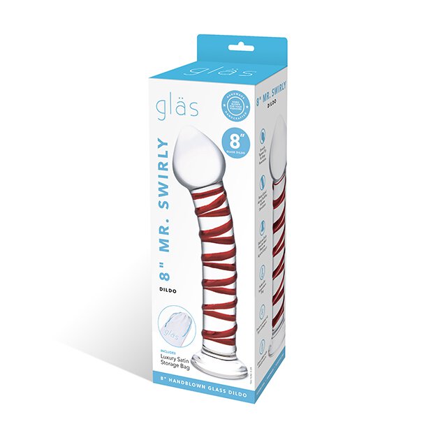 Glas Mr. Swirly Dildo 20,3 cm