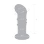 Glas Rechargeable Remote Controlled Vibrating Dotted  G-Spot/P-Spot Plug