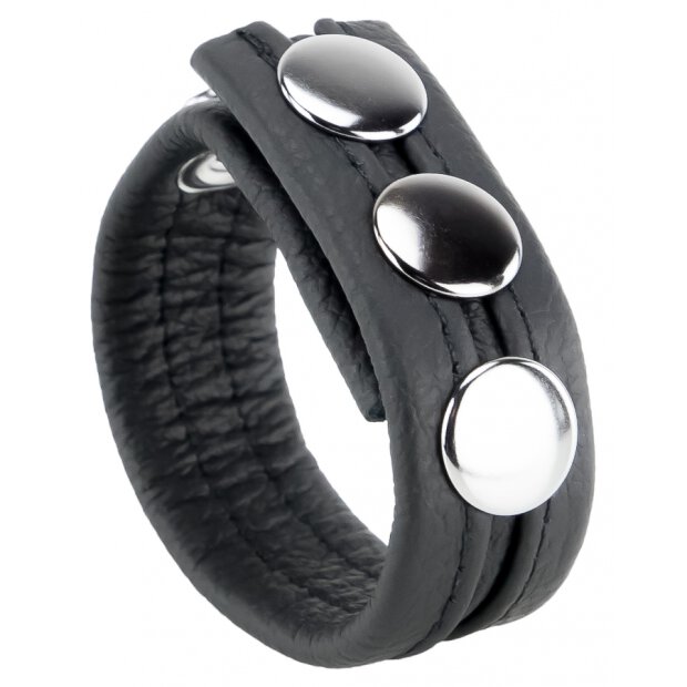 Leather Cockring Black