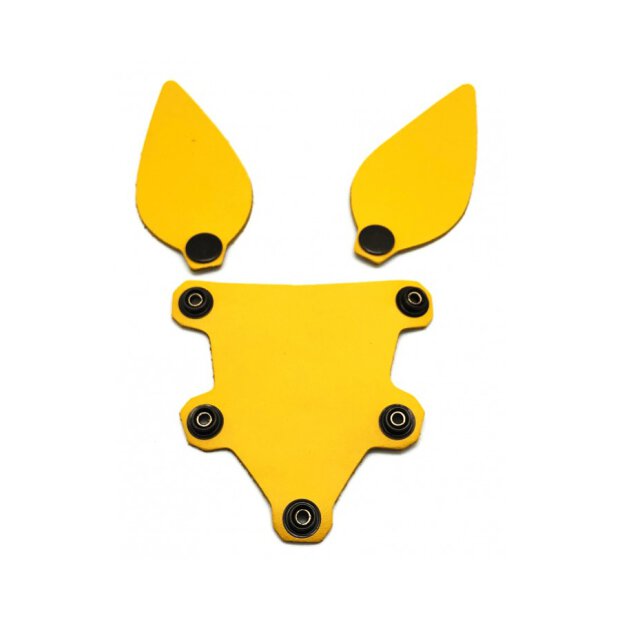 Puppy Set Yellow Leather Ears And Tongue