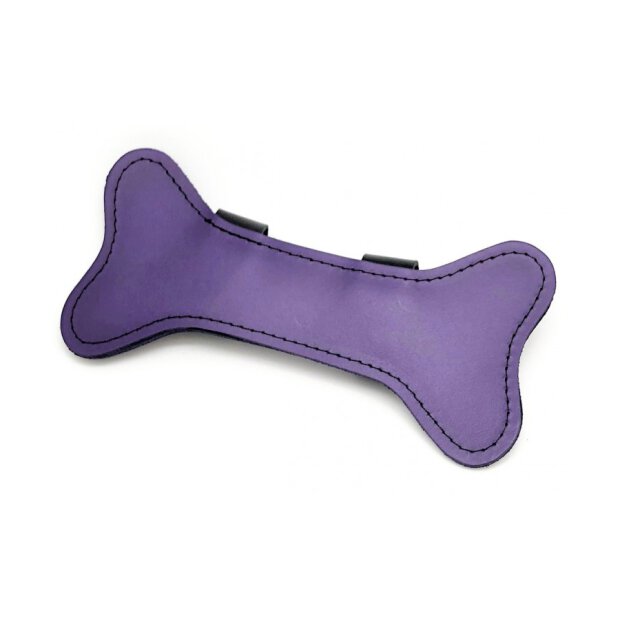 Purple Leather Puppy Bone
