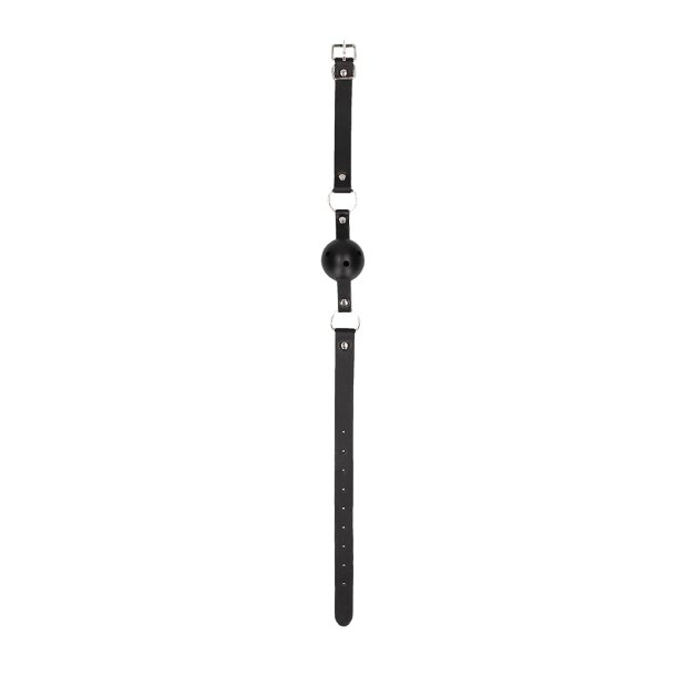 Breathable Ball Gag - With Bonded Leather Straps