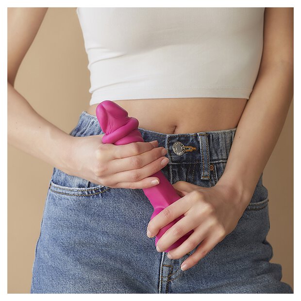Strap-On-Me Sliding Skin Realistic Dildo Fuchsia S 12,8cm