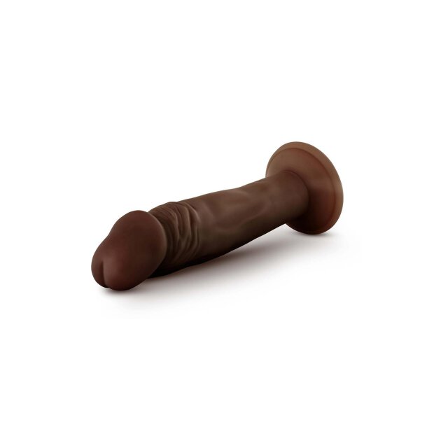 Dr. Skin Plus 6 Inch Posable Dildo Chocolate - 16,5 cm