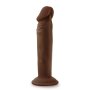 Dr. Skin Plus 6 Inch Posable Dildo Chocolate - 16,5 cm