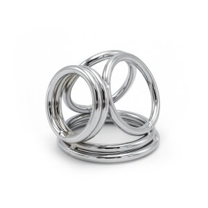 Quadruple Cock & Ball Ring