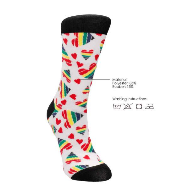 Sexy Socks Happy Hearts - 36-41