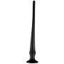Long Tail PVC Butt Plug With Scale Black XL 60 x 6,5cm