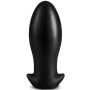 Dragon Egg Soft Silicone Butt Plug Black L 18 x 6,5cm