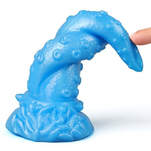 Dildo Oktopus 15 x 5,5cm Blue
