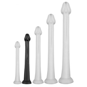 Long Dildo Whale M 40 x 5.5cm - Tip 4.6cm Black