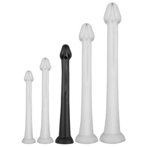 Long Dildo Whale L 42 x 6cm - Tip 5cm Black