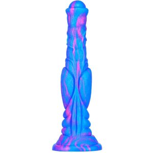 Dildo Dog Long 26 x 6cm Blue-Pink