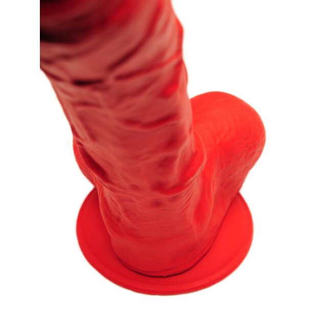 Silicone Dildo Stretch N°2 17 x 4.3cm Red