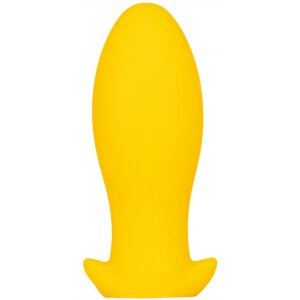 Silicone plug Saurus Egg M 12 x 5.5cm Yellow