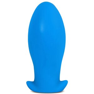 Silicone plug Saurus Egg XL 16.5 x 7.5cm Blue