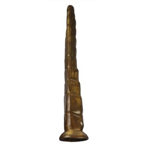 Monster RattleSnake long dildo 45 x 5.5cm Gold