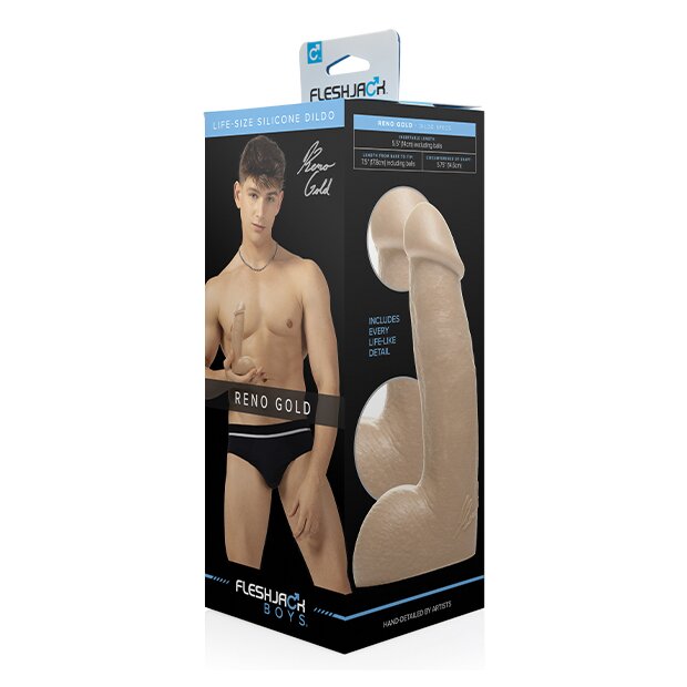FLESHLIGHT Reno Gold Dildo 19 cm