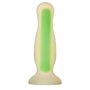 Radiant Soft Silicone Glow In The Dark Plug Small Green - 2,8 cm