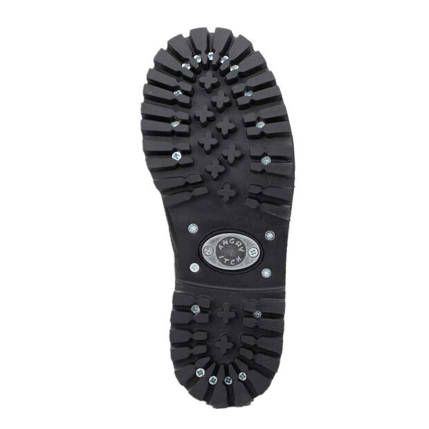 Angry Itch 08-Loch Lackleder Stiefel Schwarz Größe 36 - 48