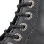 Angry Itch 10-Loch Leder Stiefel Schwarz Größe 36 - 48