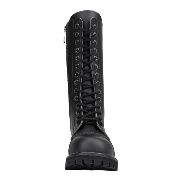 Angry Itch 14-Loch Vegane PU Stiefel Schwarz Größe 36 - 48