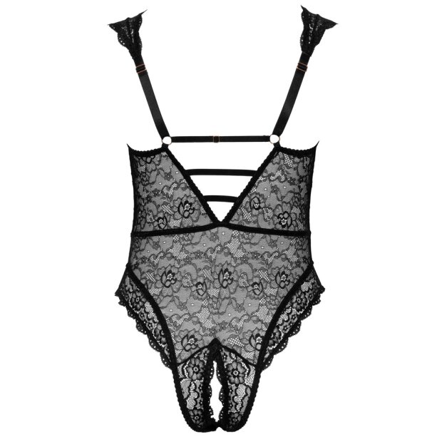 Spitzenbody mit geschnürter Front 85D/L