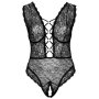 Spitzenbody mit geschnürter Front 95D/2XL