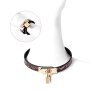 Collar One-size Narrow Gold/Pink Reptile