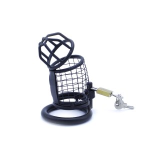 Chastity Cage Squares Black