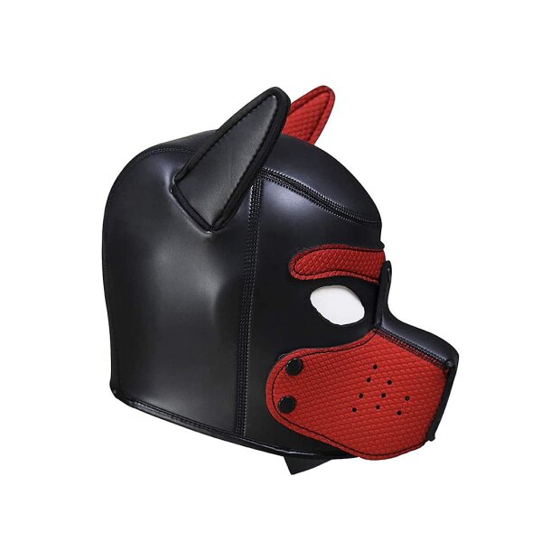 Shots Ouch! Neopren Hunde-Maske rot