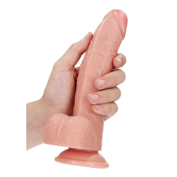 Curved Realistic Dildo  Balls  Suction Cup - 8/ 20,5 cm