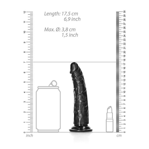 Slim Realistic Dildo with Suction Cup - 6/ 15,5 cm